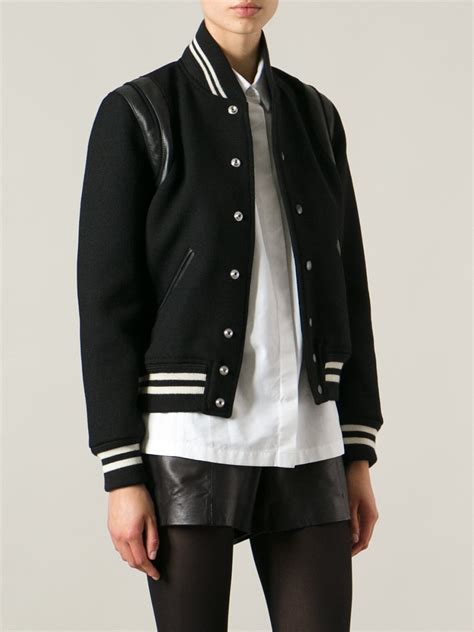 st laurent teddy bomber jacket.